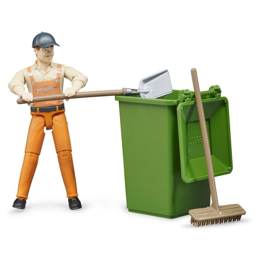 Boys Toys * | Best Reviews Of Bruder Toys Bruder Waste Disposal Figure Set