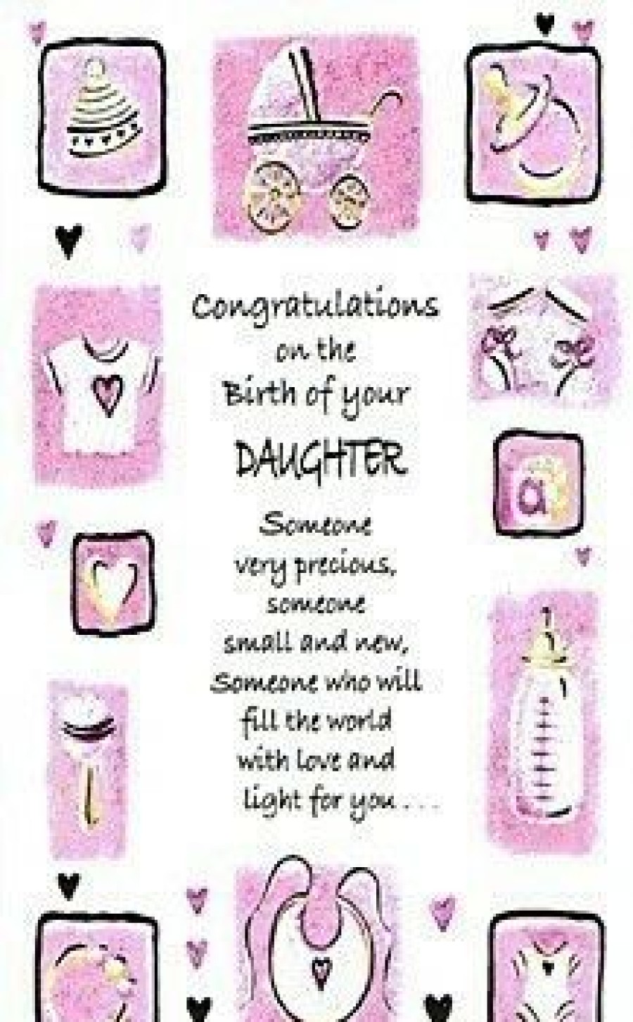 Greeting Cards * | Best Reviews Of Hi Birthday Baby Daughter