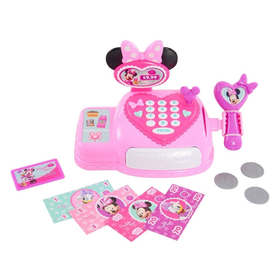 Girls Toys * | Flash Sale Disney Minnie Mouse Bowtique Cash Register