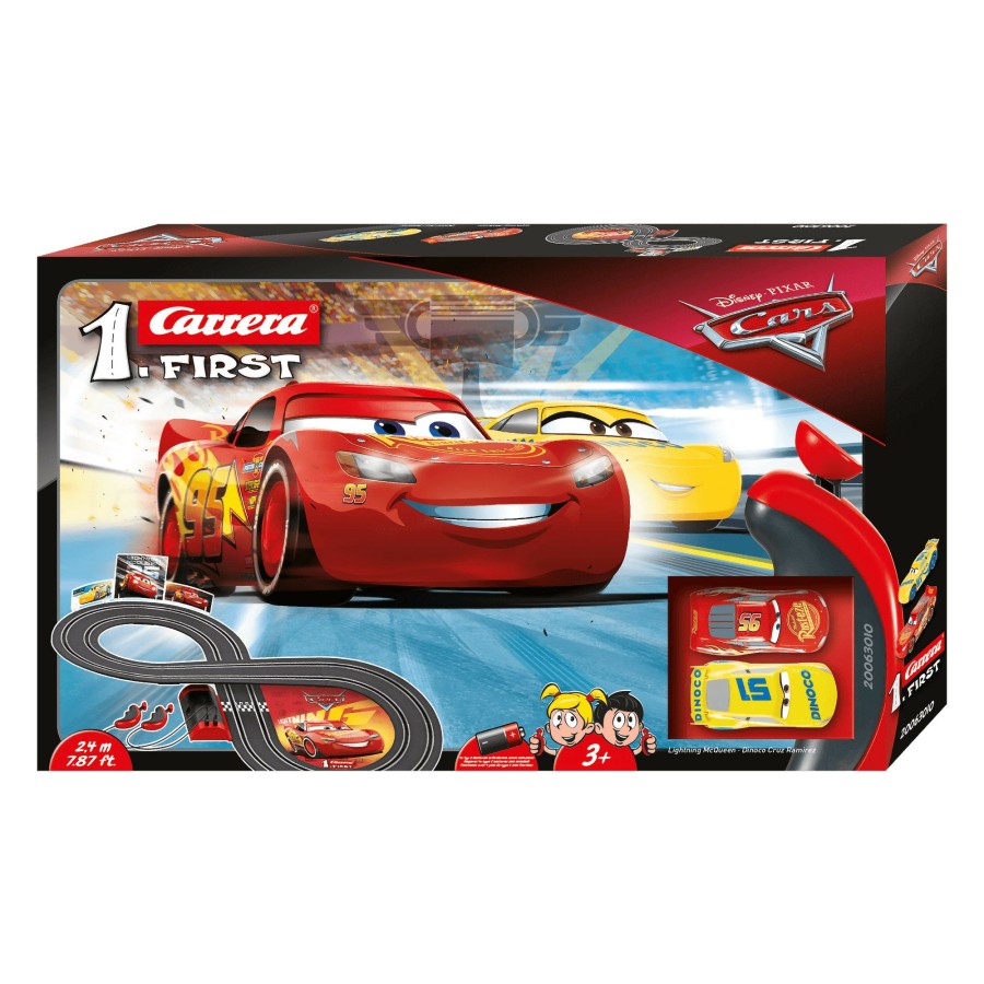 Boys Toys * | Best Deal Carrera Toys Carrera My First Battery Operated Disney Cars Slot Car Set